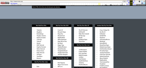 Site captured by Wayback Machine